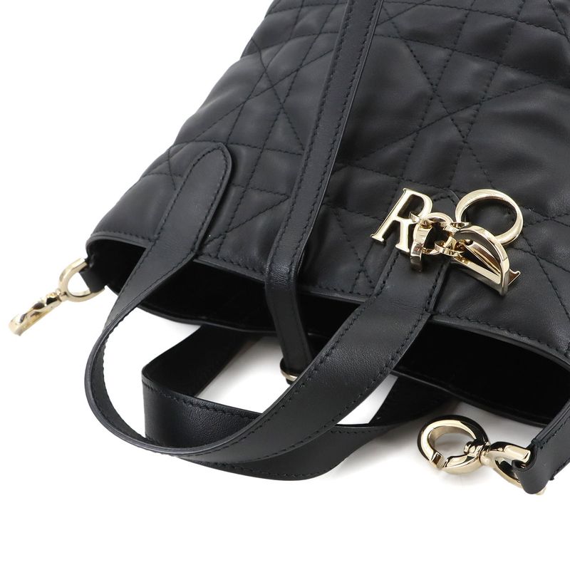 Exhibit Christian DIOR Toujours Vertical Nano 2way Tote Shoulder Bag 90295051