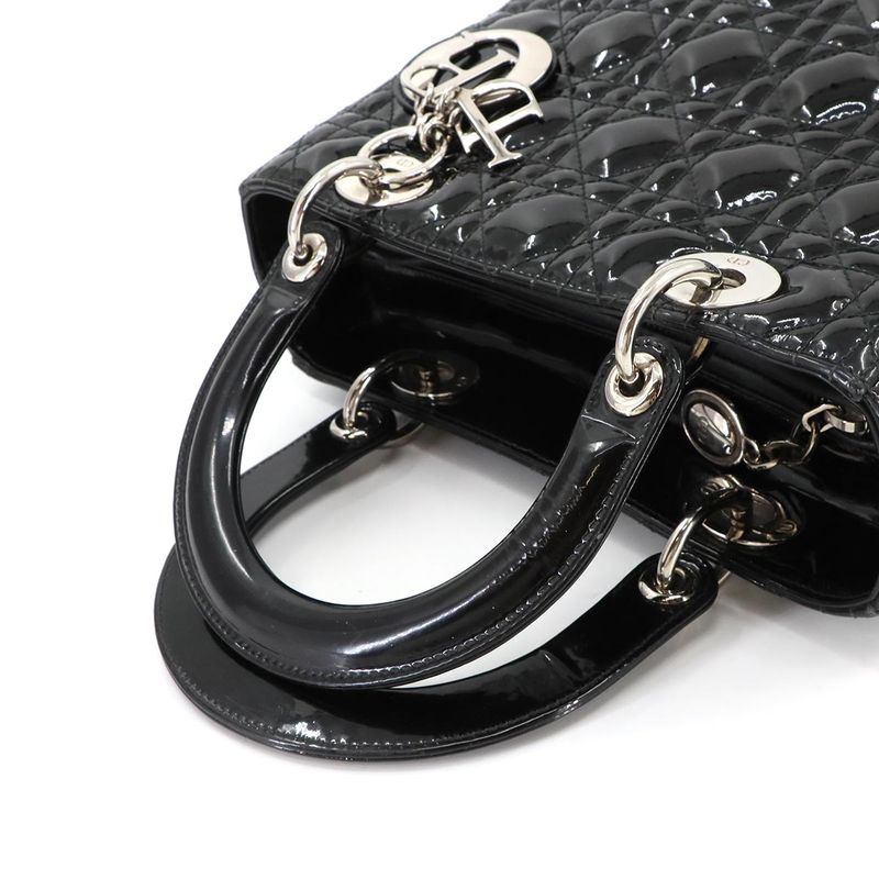 Christian Dior Chiristian Dior Canage Lady Dior Medium 2way Hand Shoulder Bag