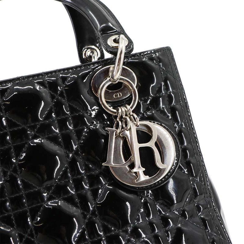 Christian Dior Chiristian Dior Canage Lady Dior Medium 2way Hand Shoulder Bag