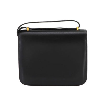 Hermes Constance Mini 18 Shoulder Bag Box Calf Black Gold Hardware 90299146