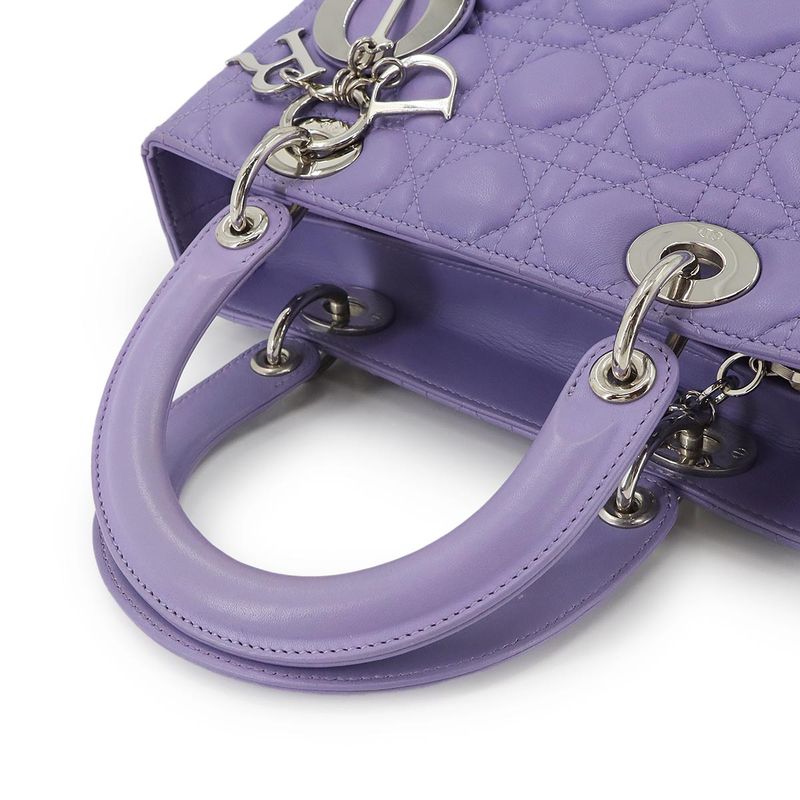 Christian Dior Chiristian Dior Canage Lady Dior Medium 2way Hand Shoulder Bag