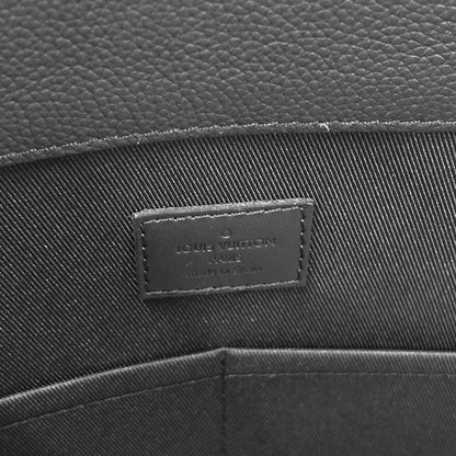 Exhibited Louis Vuitton Aerogram Takeoff Tote Bag Leather Black M57308 RFID