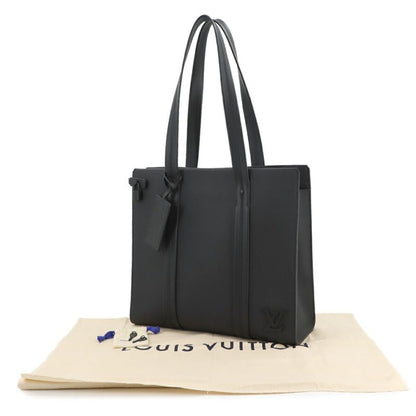 Exhibited Louis Vuitton Aerogram Takeoff Tote Bag Leather Black M57308 RFID