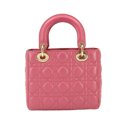 Christian DIOR Canage Lady Dior My Abcdior Small 2way Hand Bag Leather 90299594