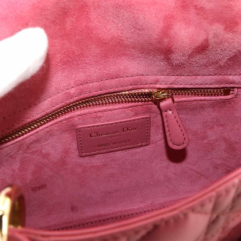 Christian DIOR Canage Lady Dior My Abcdior Small 2way Hand Bag Leather 90299594