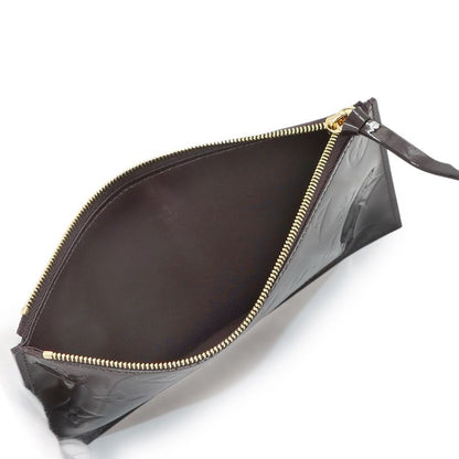 Louis Vuitton Monogram Vernis Pochette Felicie Chain Wallet Leather Amarante