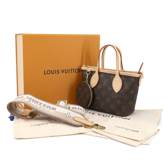 Louis Vuitton Monogram Neverfull BB 2way Tote Shoulder Bag Beige M46705 90299835