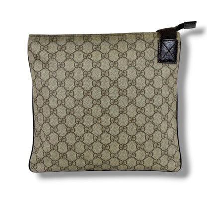 Gucci Crossbody Bag Shoulder Bag Gg Supreme Beige Brown Pvcleather