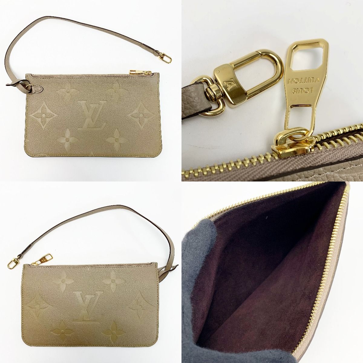 Louis Vuitton Monogram Empreinte Neverfull MM M45686 Tourtrail/beige