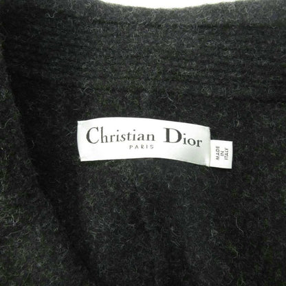 Christian DIOR Wool Melton P Coat Pea Coat Jacket Short Length F36 Gray 1104 AA