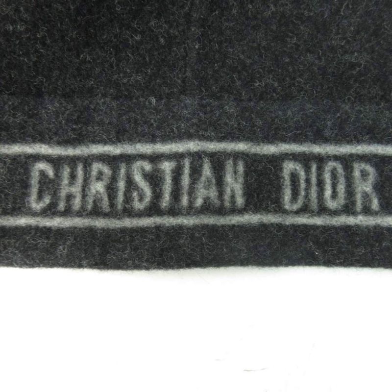 Christian DIOR Wool Melton P Coat Pea Coat Jacket Short Length F36 Gray 1104 AA