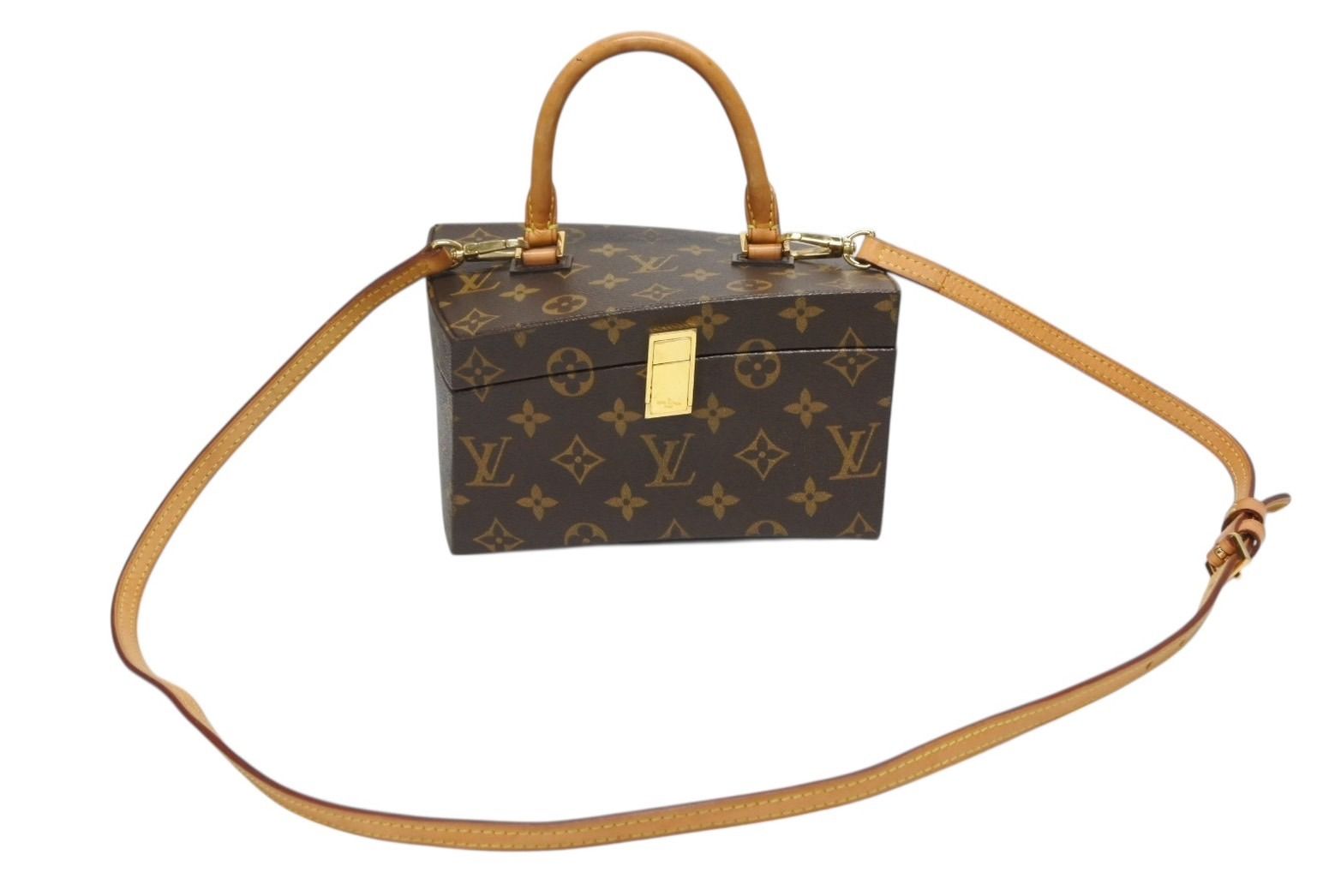 Louis Vuitton Twisted Box 2-Way Bag Frank Gehry Brown Gold