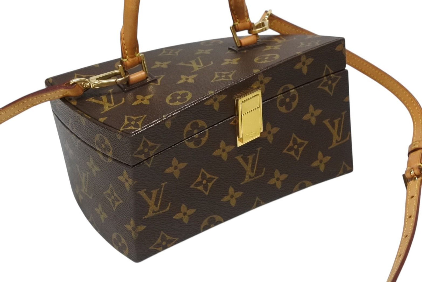 Louis Vuitton Twisted Box 2-Way Bag Frank Gehry Brown Gold — view 4