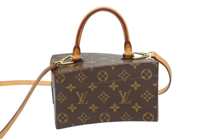 Louis Vuitton Twisted Box 2-Way Bag Frank Gehry Brown Gold — view 3