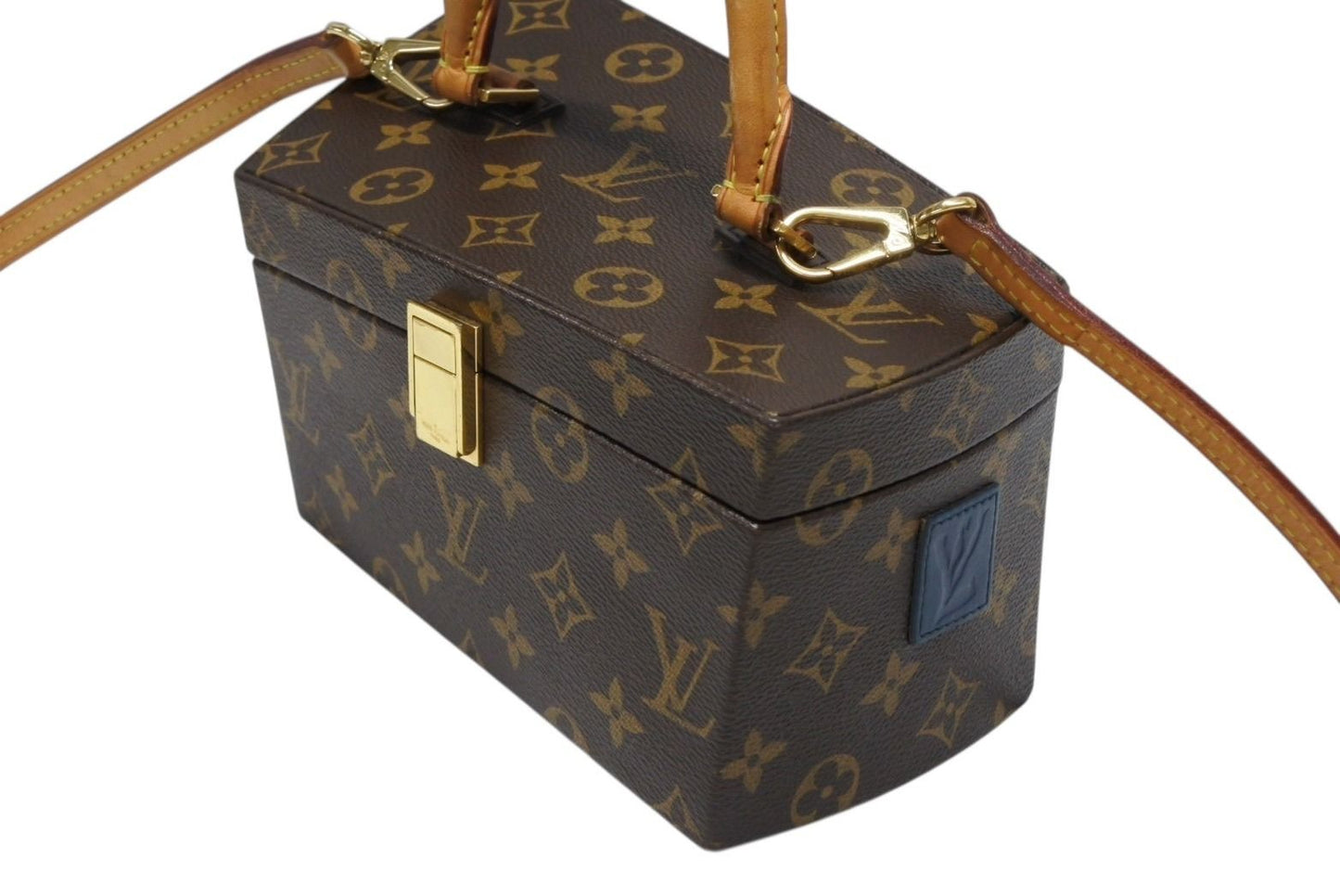 Louis Vuitton Twisted Box 2-Way Bag Frank Gehry Brown Gold — view 5
