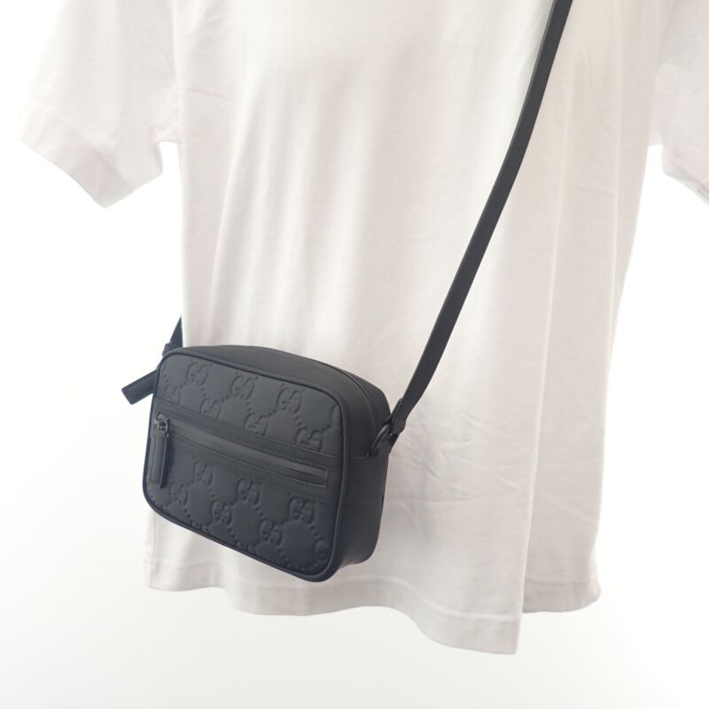 Gucci Rubber Effect Mini 771321aac0g1000 Shoulder Bag Rubber Effect Leather