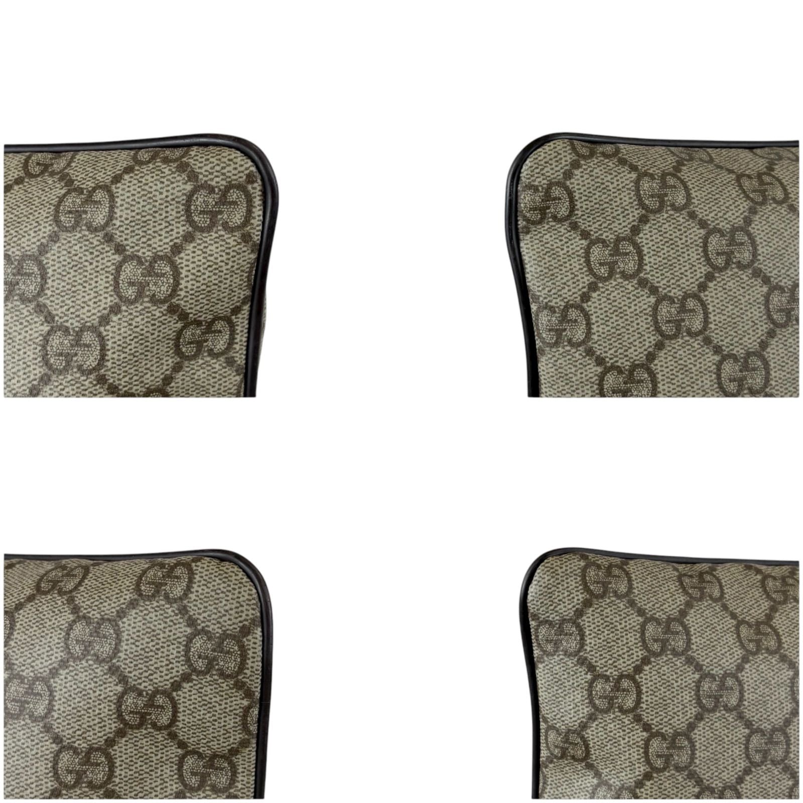 Gucci Crossbody Bag Shoulder Bag Gg Supreme Beige Brown Pvcleather