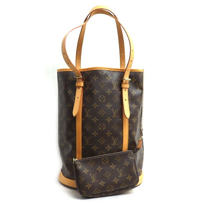 Louis Vuitton Bucket GM Tote Bag Monogram Brown M42236 Fl0044 Ladies Preowned