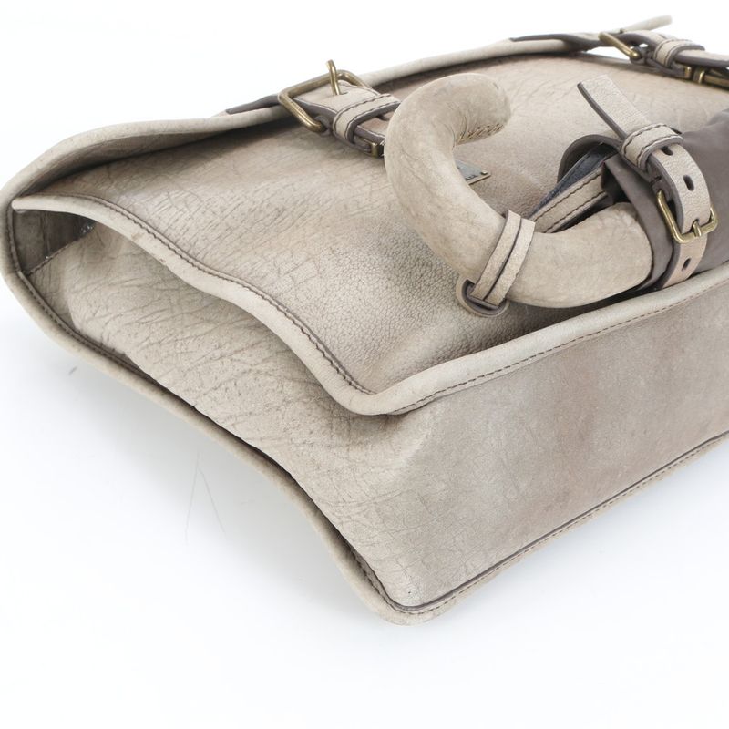 Prada Elephant Leather Business Bag Folding Umbrella Set Document Bag Briefcase