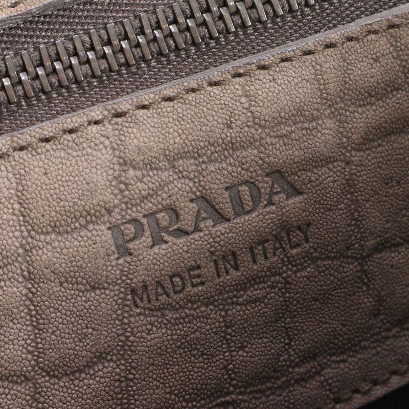 Prada Elephant Leather Business Bag Folding Umbrella Set Document Bag Briefcase