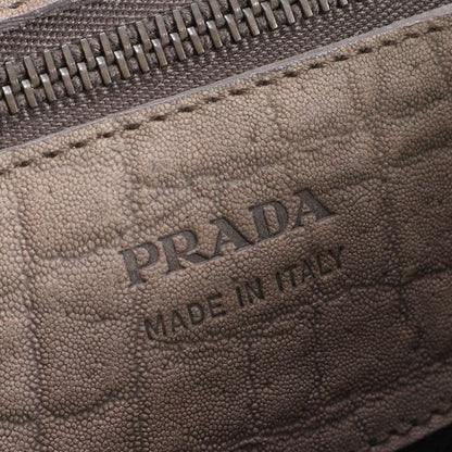 Prada Elephant Leather Business Bag Folding Umbrella Set Document Bag Briefcase