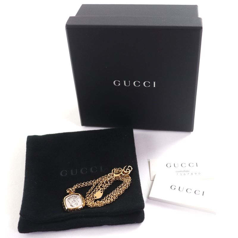 Gucci La Famiglia Demna Vasaria BTS JIN Wear Cles Stogo Necklace Gold Silver