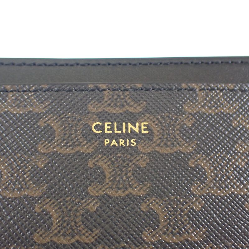 Celine Card Holder 10b702bq4.38no Card Case PVC Calf Black Ladies [ranked A