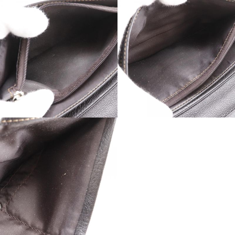 Celine Triomphe Denim Navy Blue Women's Long Wallet