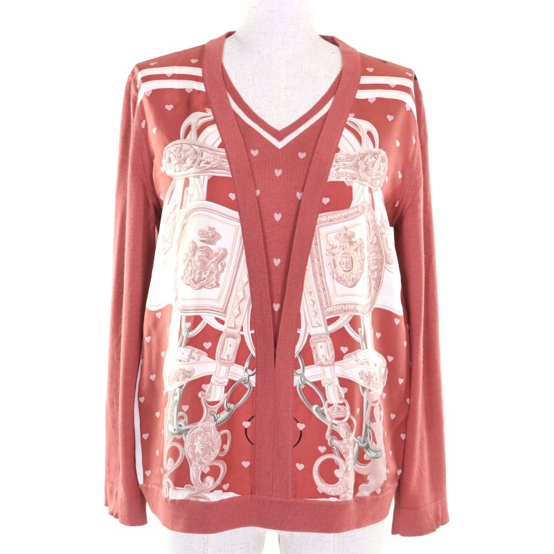 Hermes 18AW Brides De GALA Brides De Gala Silk Cashmere Twill Laine Long