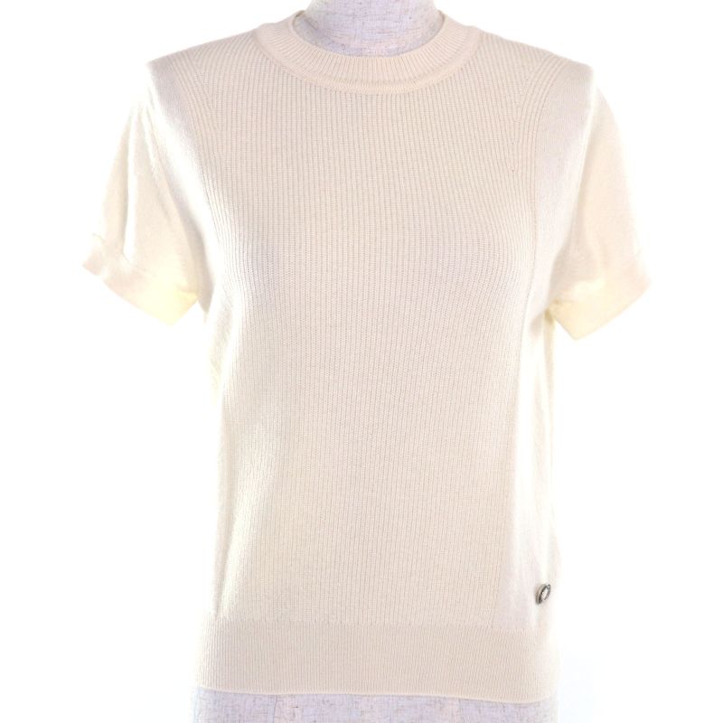 Hermes 24SS 4e2600d1 100% Cashmere Silver Hardware Canadian Button Short