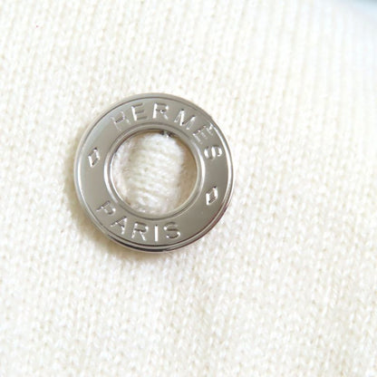 Hermes 24SS 4e2600d1 100% Cashmere Silver Hardware Canadian Button Short