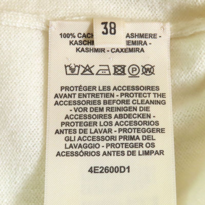 Hermes 24SS 4e2600d1 100% Cashmere Silver Hardware Canadian Button Short