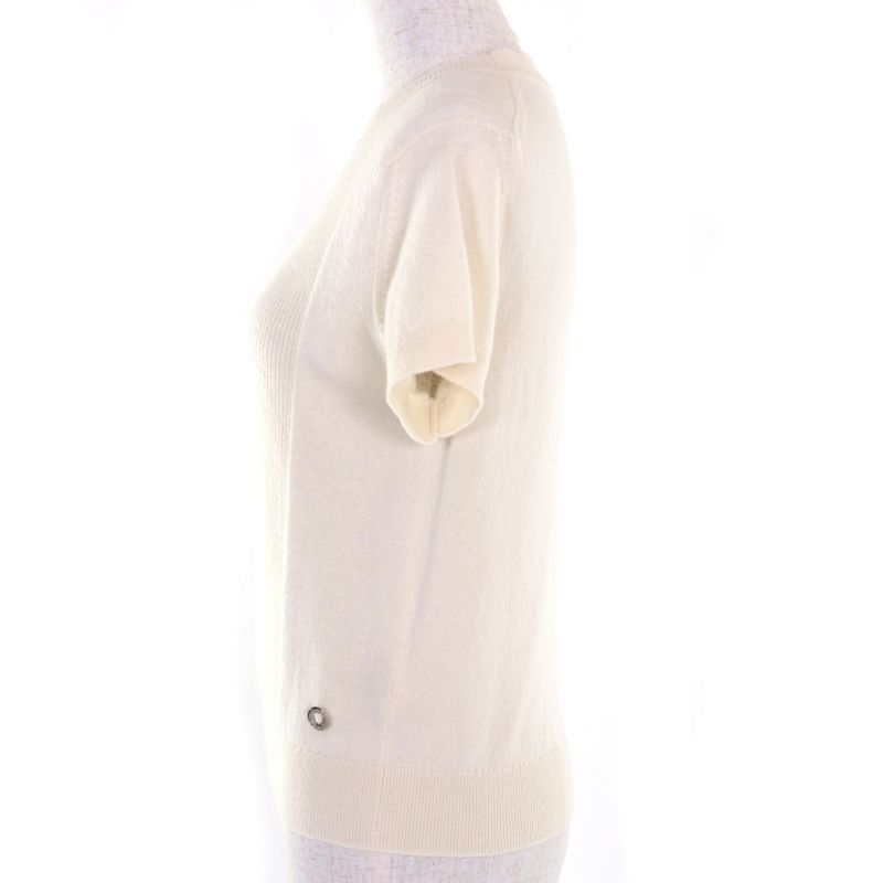 Hermes 24SS 4e2600d1 100% Cashmere Silver Hardware Canadian Button Short