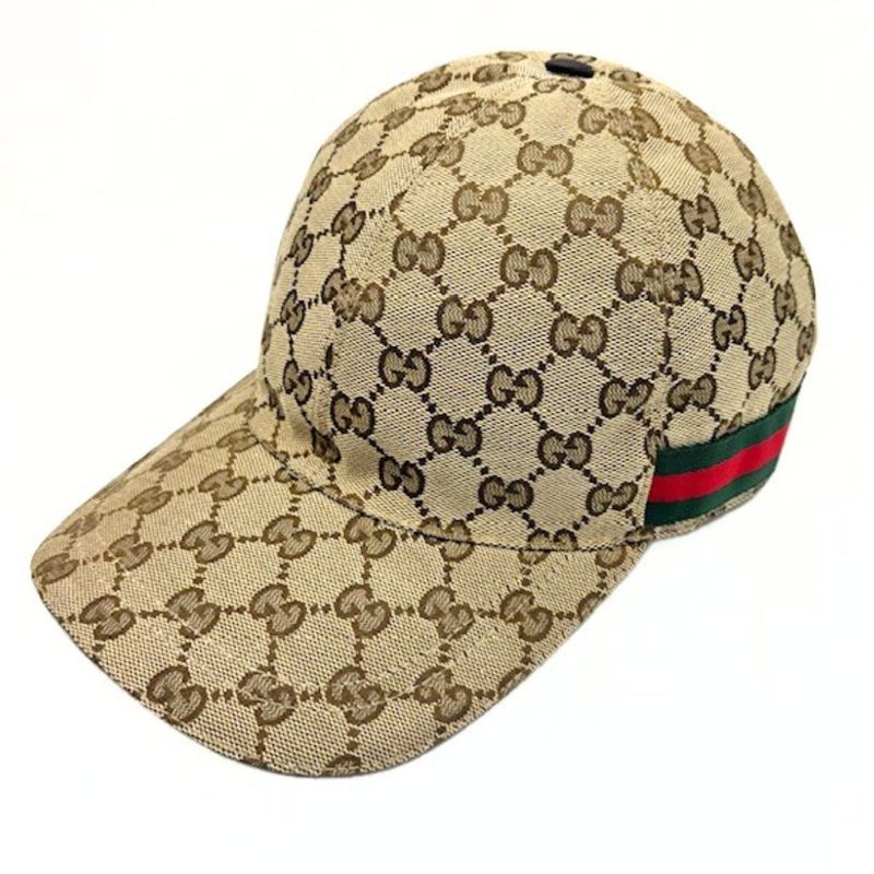 Gucci Web Stripe GG Canvas Baseball Cap Hat