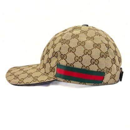 Gucci Web Stripe GG Canvas Baseball Cap Hat