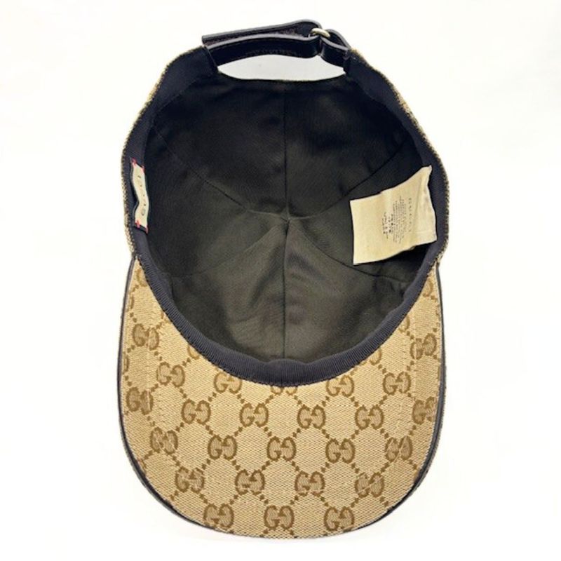 Gucci Web Stripe GG Canvas Baseball Cap Hat