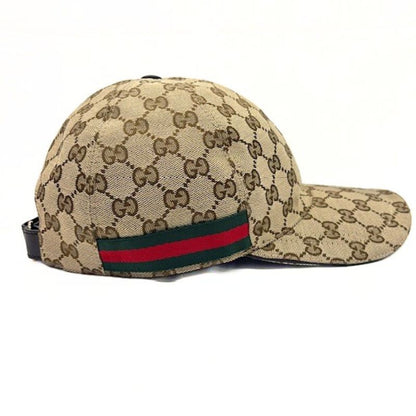 Gucci Web Stripe GG Canvas Baseball Cap Hat
