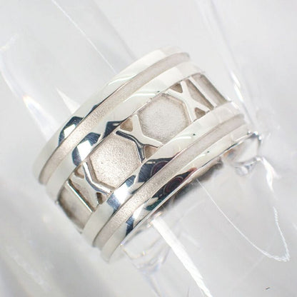 Tiffany & Co 925 Atlas Wide Ring / Size 10 / J82-25