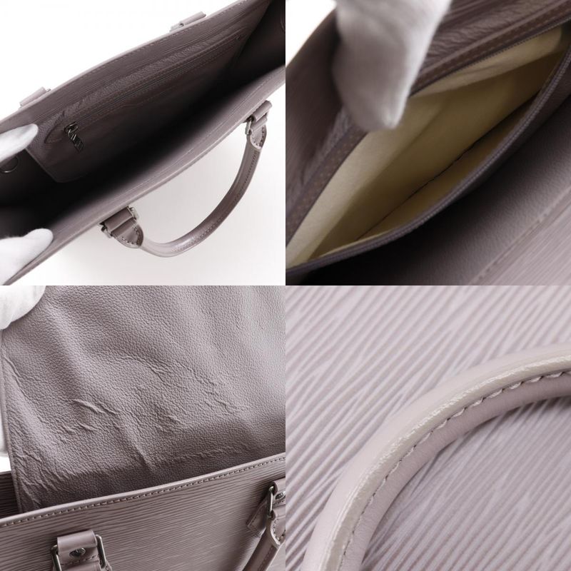 Louis Vuitton Sac Plastic Tote Bag M5207b Epi Leather Lilac Light Purple Unisex