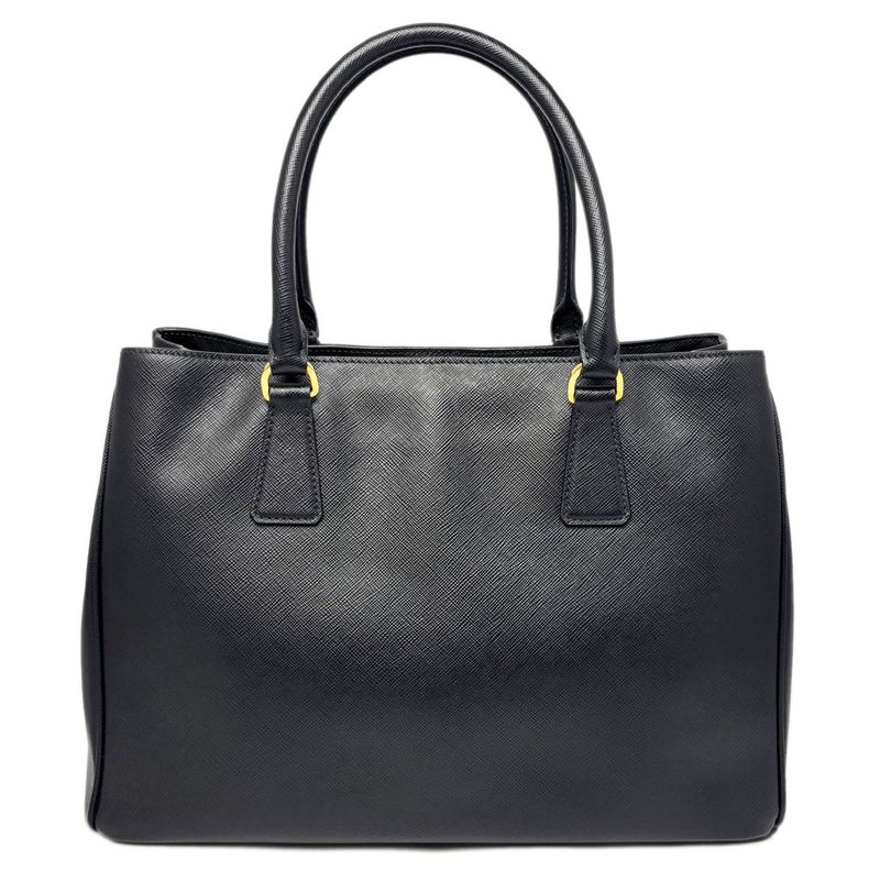 Prada Saffiano Leather 2-Way Bag Handbag Black