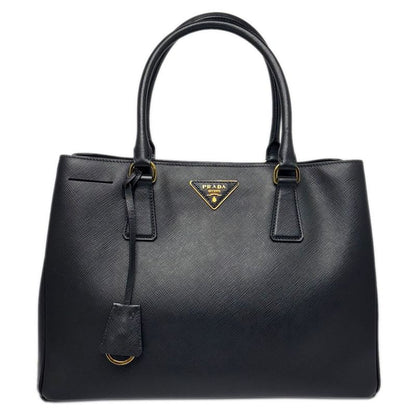 Prada Saffiano Leather 2-Way Bag Handbag Black