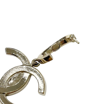 Chanel Earrings Earring Gold Coco Mark Rhinestone