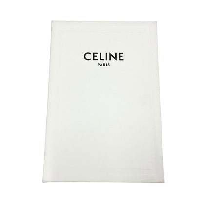 Celine Charm Brown White Gold Triomphe Canvas Logo Micro Vertical Cabas