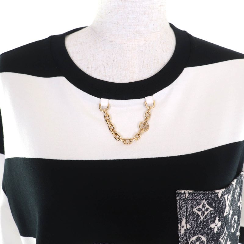 Louis Vuitton 23SS 1aauox 100% Cotton Denim Monogram Pocket Chain Decoration