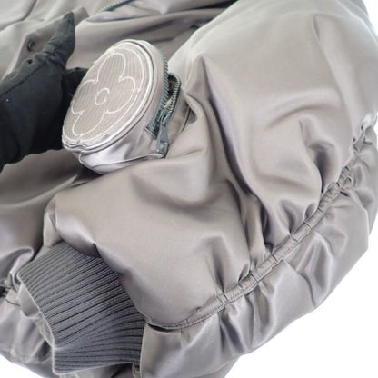 Louis Vuitton LV Embroidery Oversize Bomber Jacket 50 Blouson Nylon Gray Men's