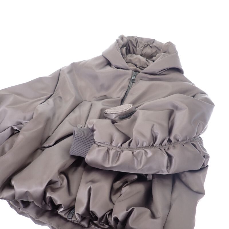 Louis Vuitton LV Embroidery Oversize Bomber Jacket 50 Blouson Nylon Gray Men's