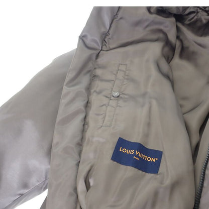 Louis Vuitton LV Embroidery Oversize Bomber Jacket 50 Blouson Nylon Gray Men's