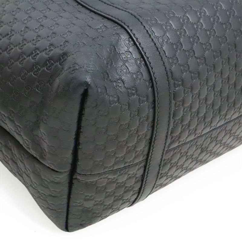 Gucci Micro Guccissima Tote Bag Shoulder Bag Semi Shoulder Leather Black Outlet