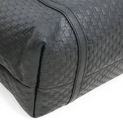 Gucci Micro Guccissima Tote Bag Shoulder Bag Semi Shoulder Leather Black Outlet