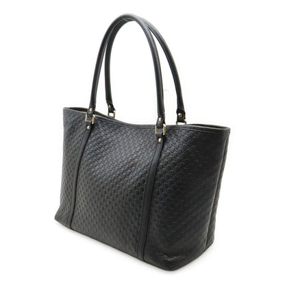 Gucci Micro Guccissima Tote Bag Shoulder Bag Semi Shoulder Leather Black Outlet